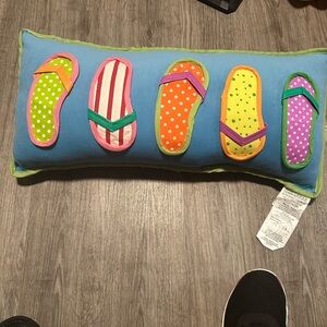 Flip flop pillow